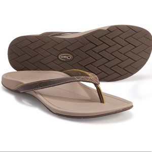 Chaco Biza Flip-Flops - Leather Womens Sz 8 NEW